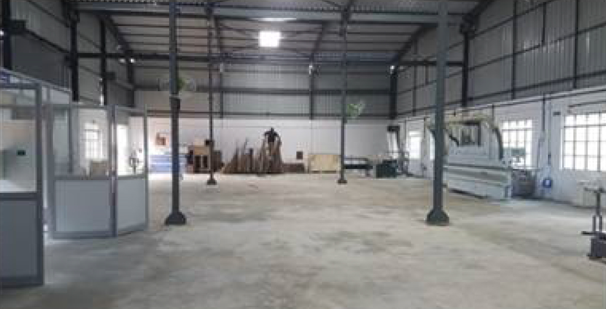 wood working shop floor